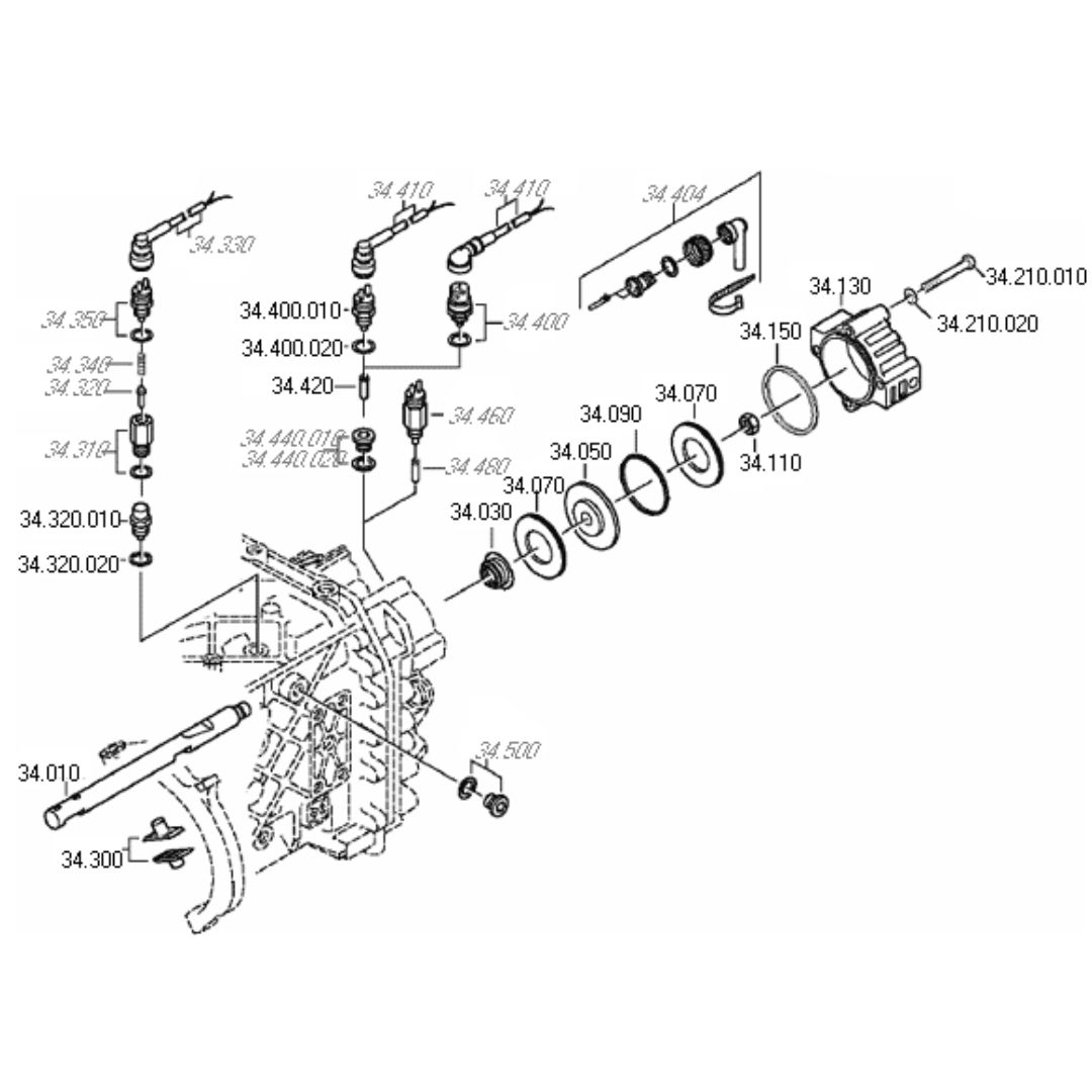KIT REP.CILINDRO ALTA Y BAJA CAJA (16S-221)