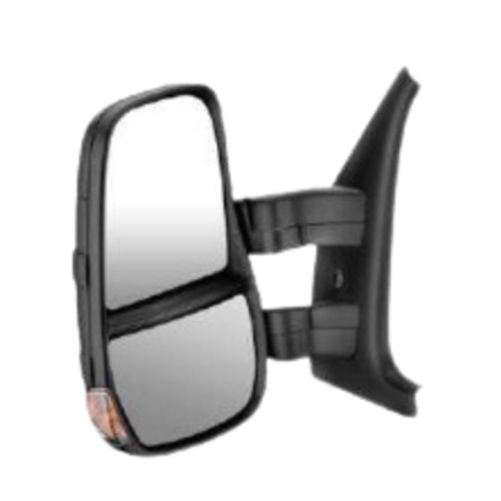 ESPEJO RETROVISOR *SX* COMPLETO (MANUAL) (C/DESEMP) (BRAZO CORTO)